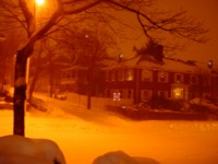 picture of snowy street